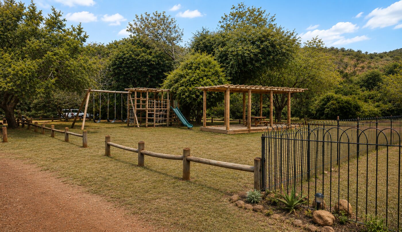 Children's playground at Emshopi Campsite
